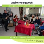 𝐃𝐞𝐞𝐥 𝐣𝐨𝐮𝐰 𝐥𝐢𝐞𝐟𝐝𝐞 𝐯𝐨𝐨𝐫 𝐦𝐮𝐳𝐢𝐞𝐤! 
tmoetingscentrum De Oosthof. Er wordt naar muziek geluisterd, meegezongen en genoten van elkaars favoriete nummers. 🎶

Regelmatig komen muzikanten hun passie voor muziek te delen. In januari verzorgde Pieter Hoogland een Beatles Sing-a-Long en in maart bracht Kees Kingsize Hollandse liedjes ten gehore. In april staat een ode aan Rob de Nijs op het programma. 🎤 

𝐋𝐢𝐣𝐤𝐭 𝐡𝐞𝐭 𝐣𝐨𝐮 𝐨𝐨𝐤 𝐥𝐞𝐮𝐤 𝐨𝐦 𝐞𝐞𝐧 𝐮𝐮𝐫𝐭𝐣𝐞 𝐠𝐢𝐭𝐚𝐚𝐫 𝐨𝐟 𝐤𝐞𝐲𝐛𝐨𝐚𝐫𝐝 𝐭𝐞 𝐤𝐨𝐦𝐞𝐧 𝐬𝐩𝐞𝐥𝐞𝐧?🎺 Om jouw favoriete nummers, of die van de aanwezigen, te spelen? Wil je mensen laten genieten van muziek, of misschien klein beginnen met een optreden voor een klein en dankbaar publiek?🥁

Meld je aan bij SMOW! Je krijgt er een hoop waardering, gezelligheid en muzikale verbinding voor terug. 
 
Sluit je liever aan als luisteraar? Op 1 april staat de ode aan Rob de Nijs op het programma. Ook als deelnemer kun je je aanmelden bij SMOW, maar je mag tot half 3 ook binnen komen lopen. 

🎵Music was my first love 🎵
👤Wie: Muzikale helden
📅Wanneer: Elke 1e dinsdag van de maand 
🕤Tijd: 14:30-16:30 
📍Waar: Ontmoetingscentrum De Oosthof, Donker Curtiusstraat 69, 2241NK Wassenaar 
👛Kosten: gratis, kleine bijdrage voor consumpties 
Bel naar 📞070-5112226 (9:00-14:00 uur) of mail naar ✉ info@smowassenaar.nl om je aan te melden.
